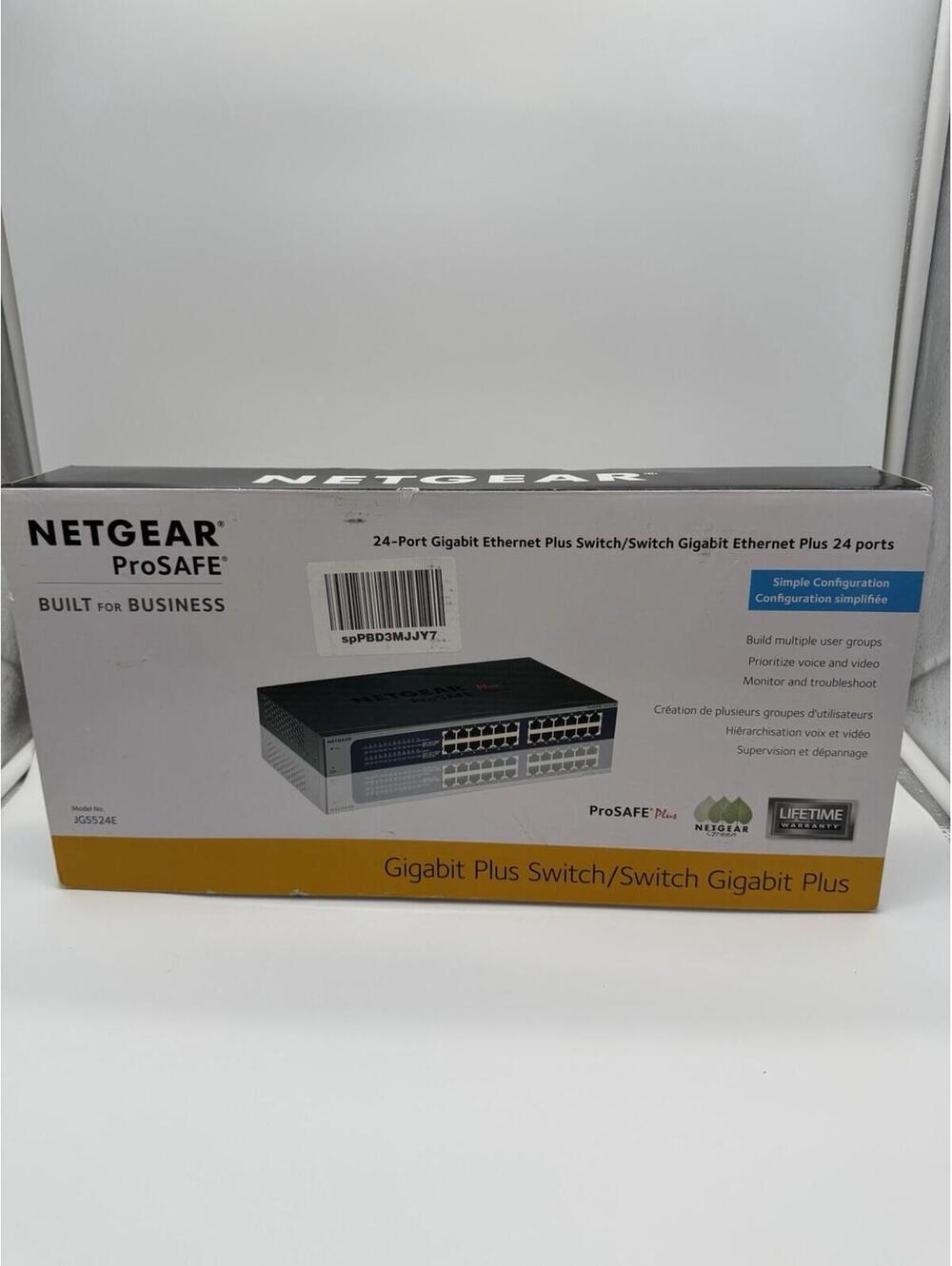 NETGEAR ProSafe JGS524E Plus 24-Port Gigabit Ethernet Managed Switch